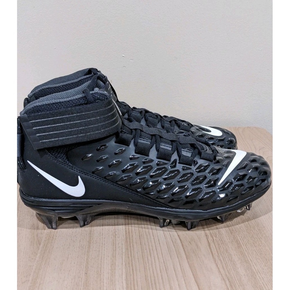 Nike Force Savage Pro 2 Football Cleats Men's Size 10.5 Black AH4000-002 NWT - Picture 4 of 7